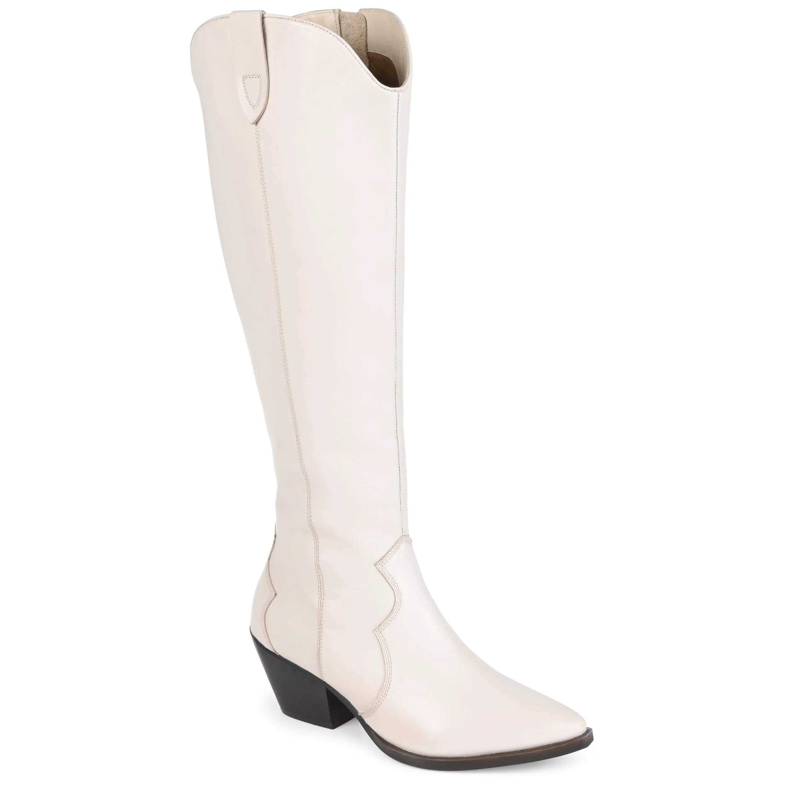 Journee Signature Extra Wide Calf Women's Genuine Leather Tru Comfort Foam Pryse Boot