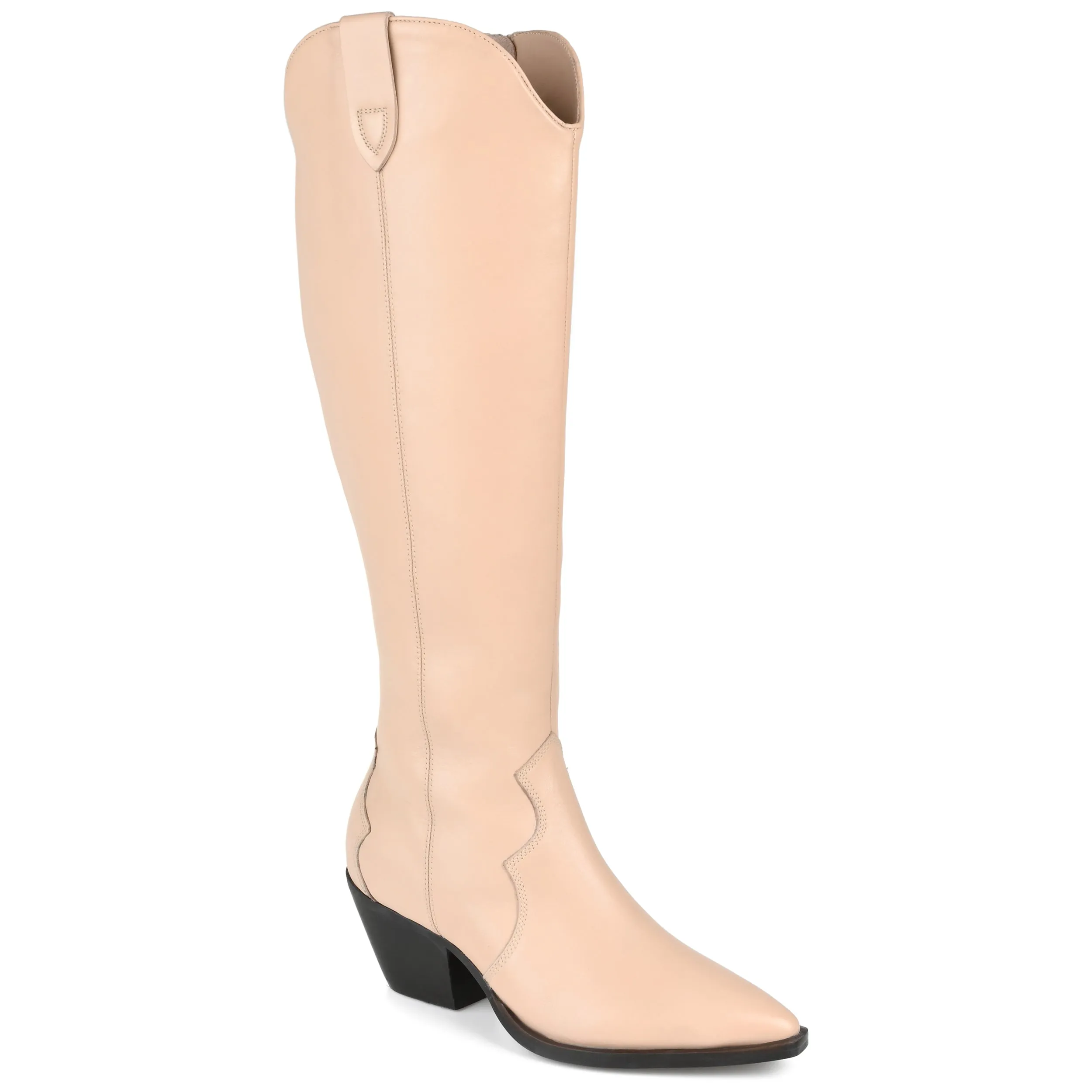 Journee Signature Extra Wide Calf Women's Genuine Leather Tru Comfort Foam Pryse Boot