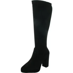 Journey Womens Wide Calf Faux Suede Knee-High Boots