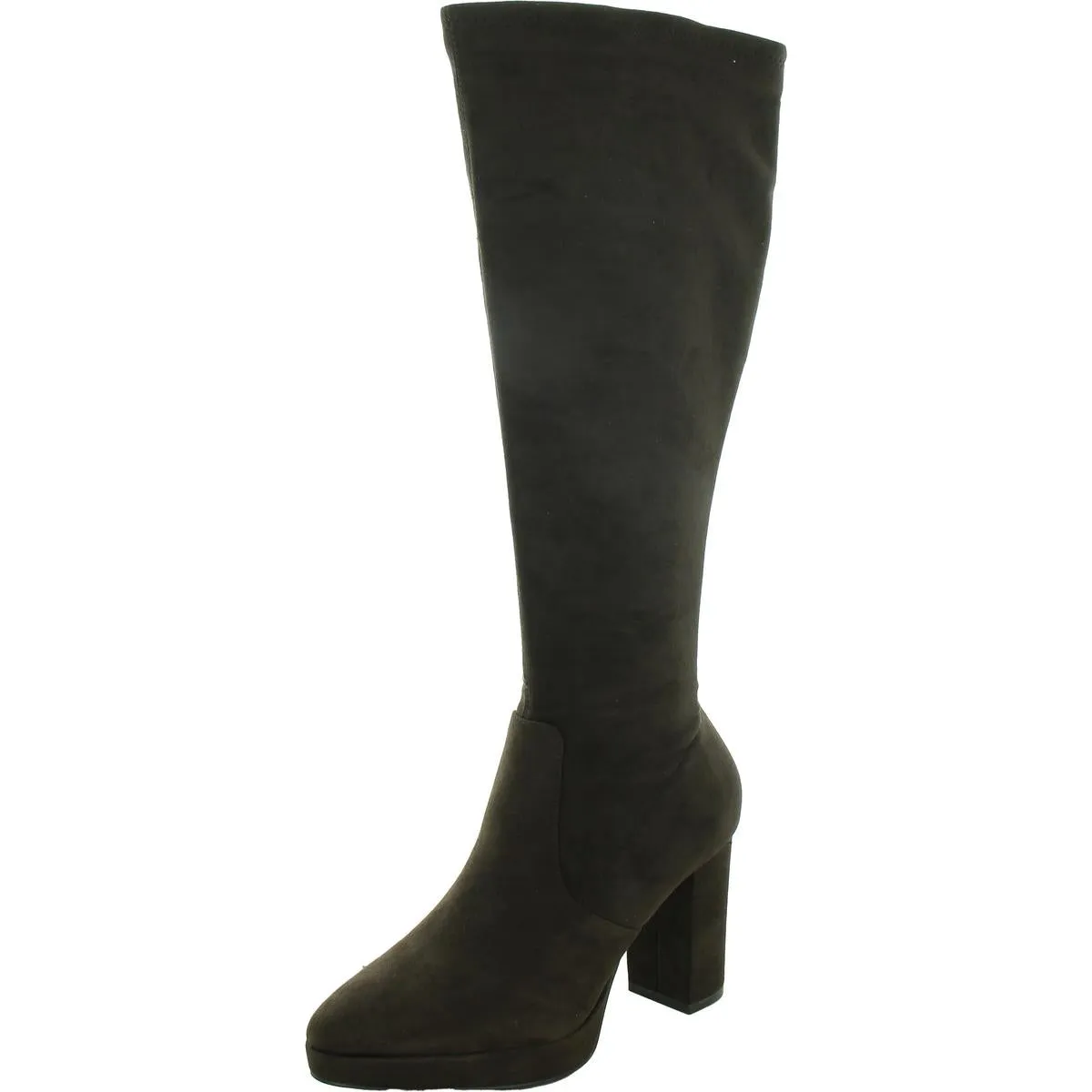 Journey Womens Wide Calf Faux Suede Knee-High Boots