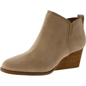 Kaia Womens Faux Suede Solid Booties