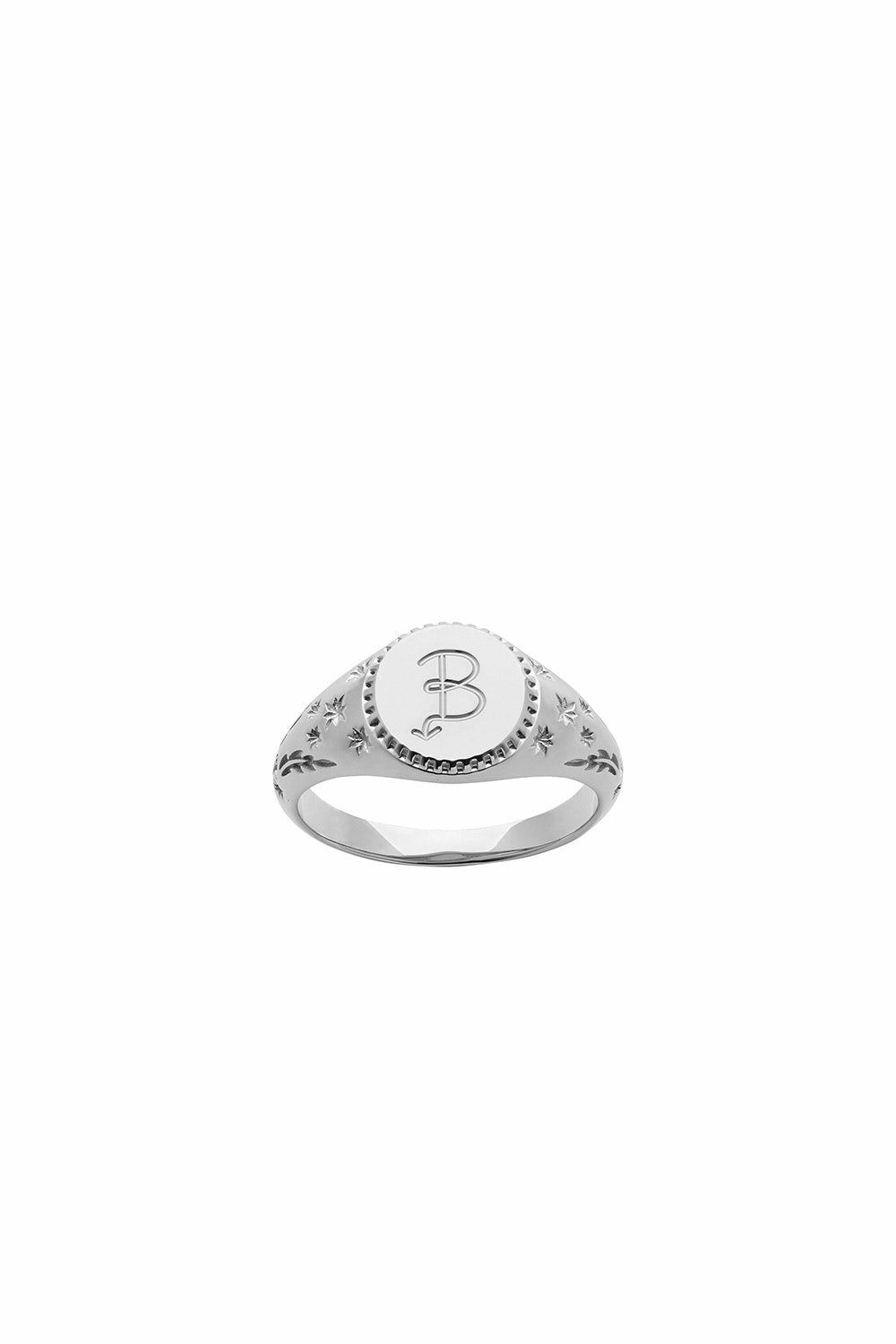 Karen Walker Society Signet Ring - Sterling Silver