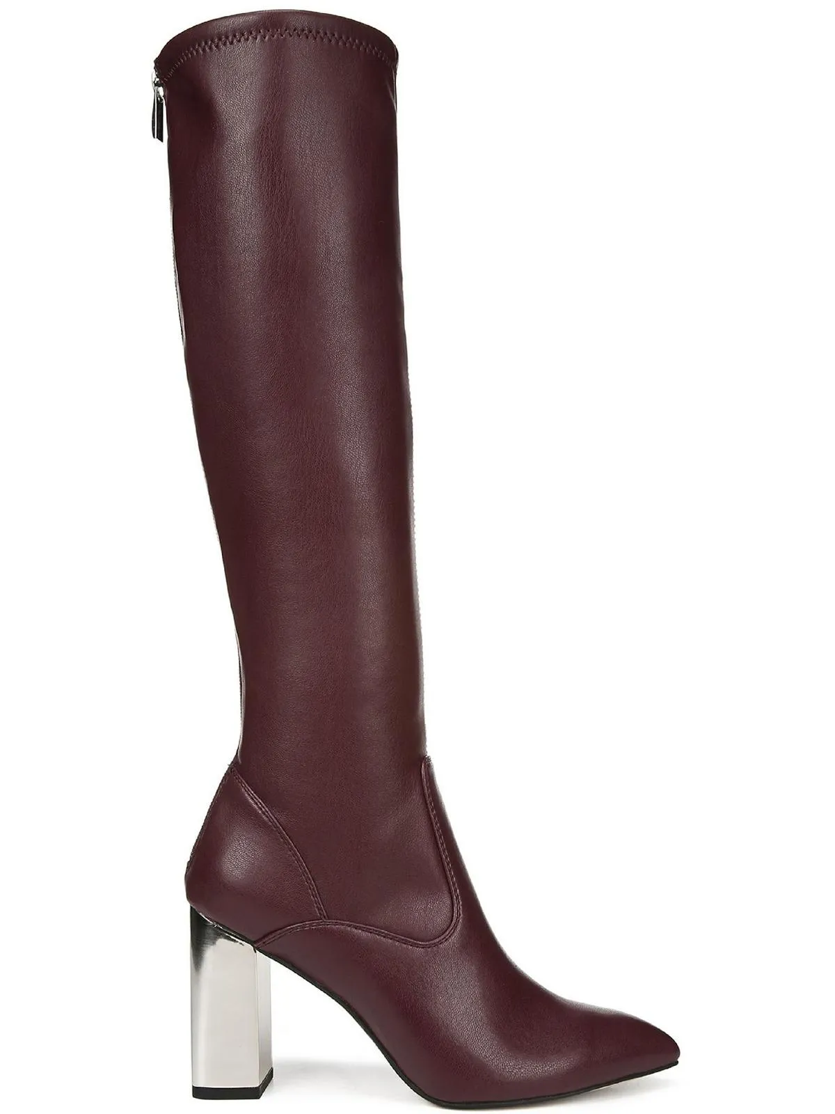 Katherine Womens Zipper Knee-High Boots
