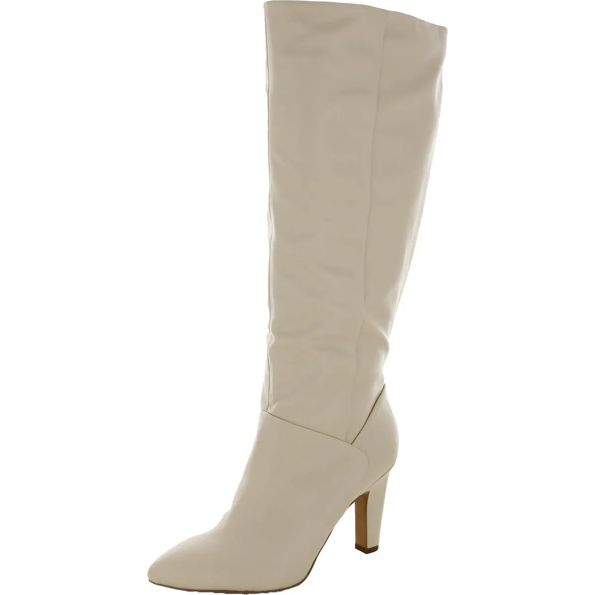 Koko Womens Faux Leather Wide Calf Knee-High Boots