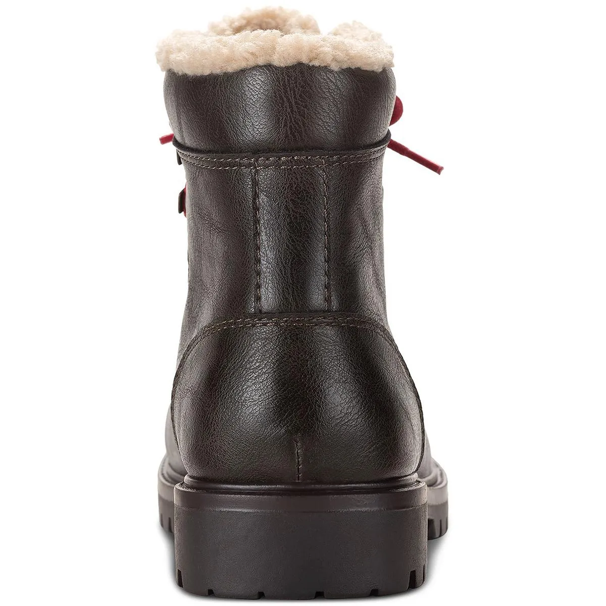 Kyson Womens Faux Leather Cozy Winter & Snow Boots