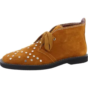 Lace-Up with Studs Mens Studded Suede Chelsea Boots