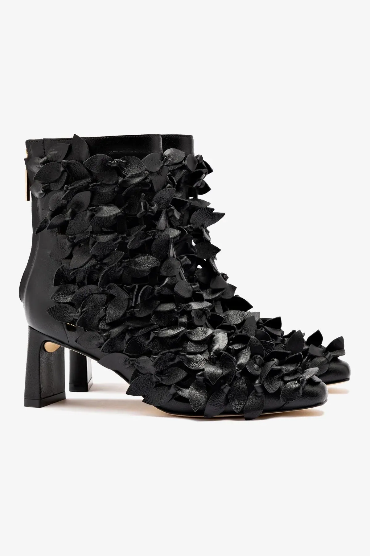 Larroud x Jonathan Cohen Alexis Bootie In Black Leather