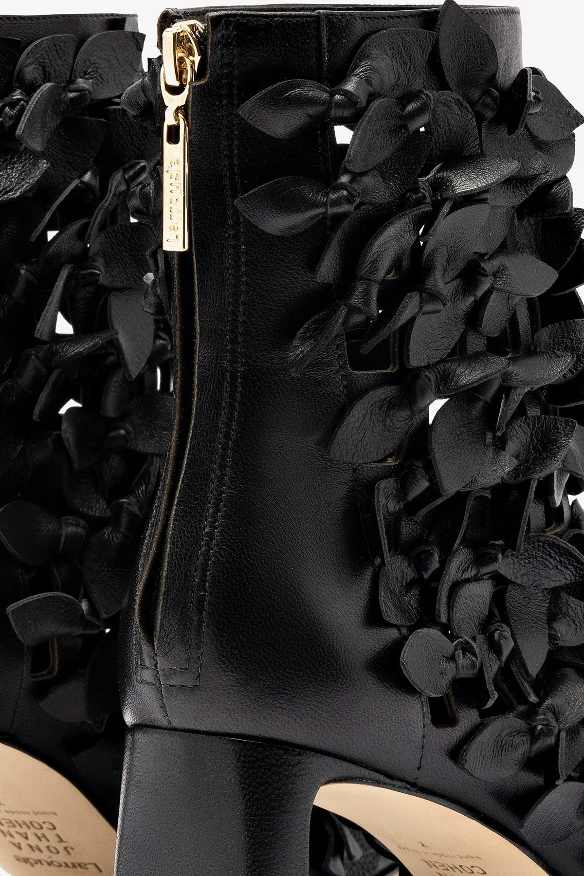 Larroud x Jonathan Cohen Alexis Bootie In Black Leather