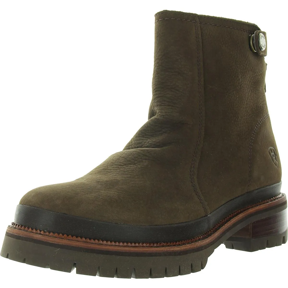Leighton H2O Womens Zipper Nubuck Ankle Boots