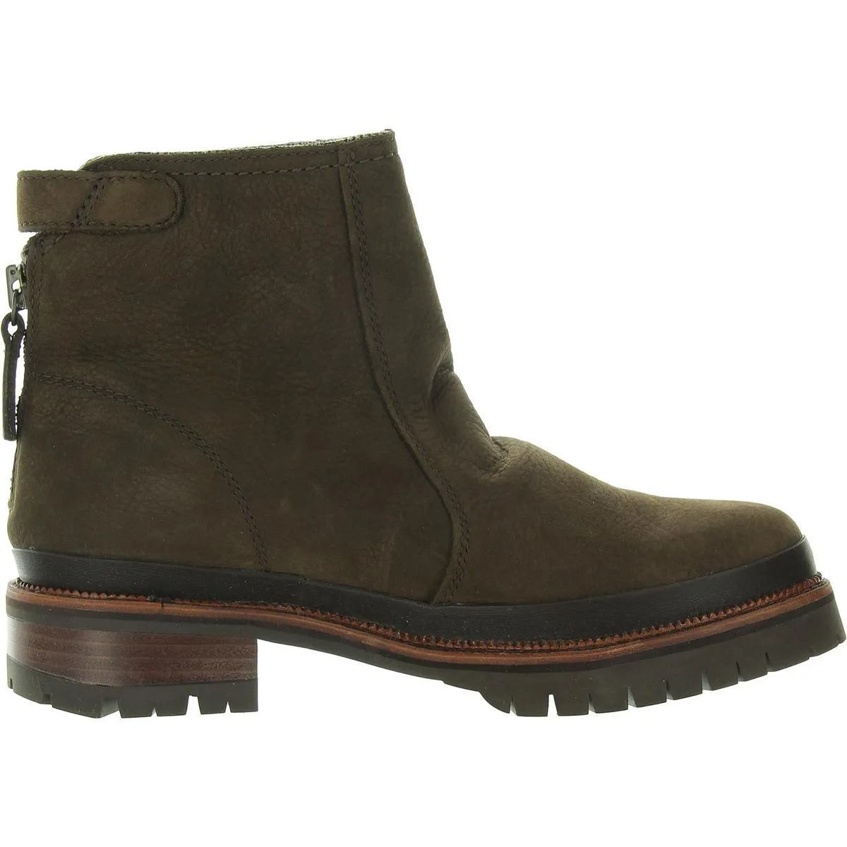Leighton H2O Womens Zipper Nubuck Ankle Boots