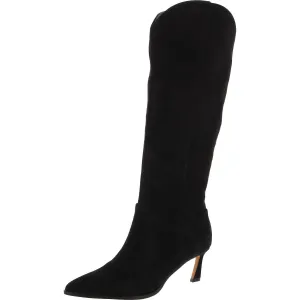 Leyna Womens Suede Tall Knee-High Boots