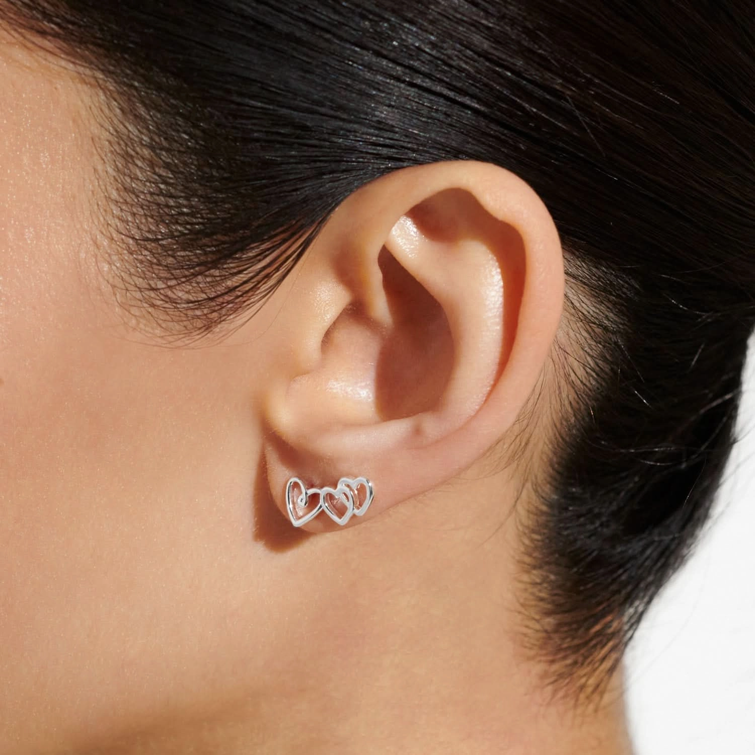 Lifes A Charm Friendship Silver Plated Earrings 7859