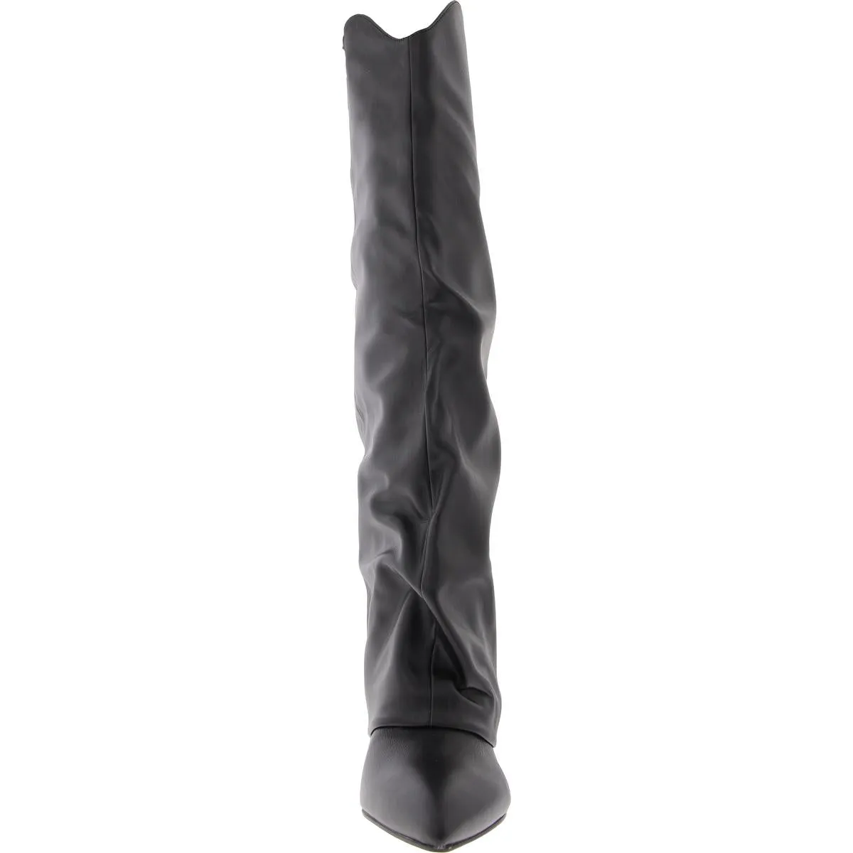 LINDEY3 Womens Slouchy Leather Knee-High Boots