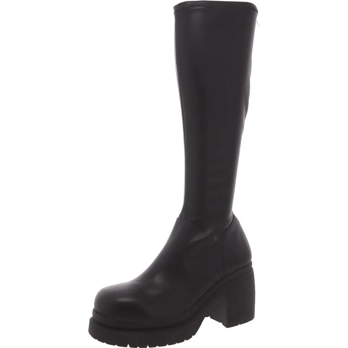 Linnie Womens Pull On Platforms Knee-High Boots