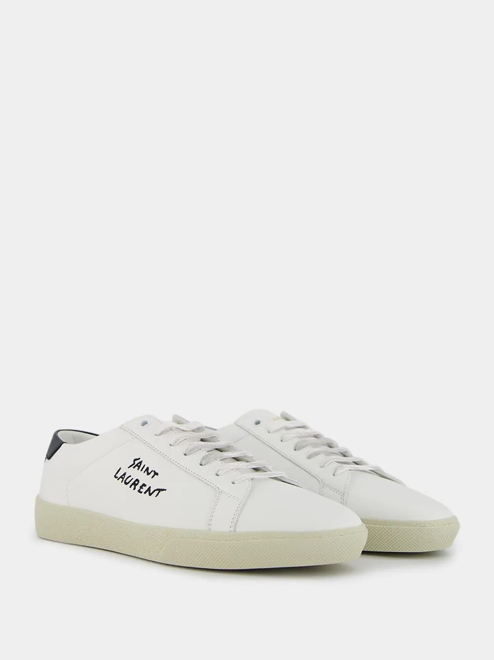 Logo-Embroidered Low-Top Sneakers