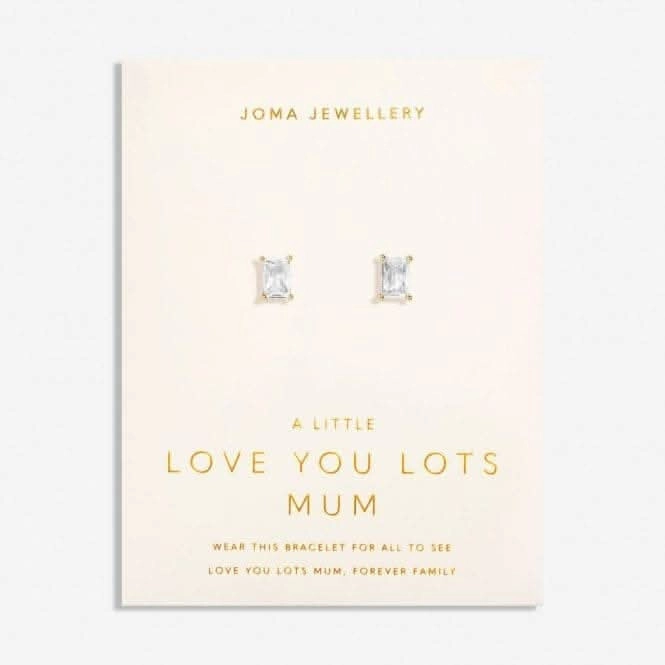 Love From Your Little Ones Love You Lots Mum Gold Plated Stud Earrings 7307