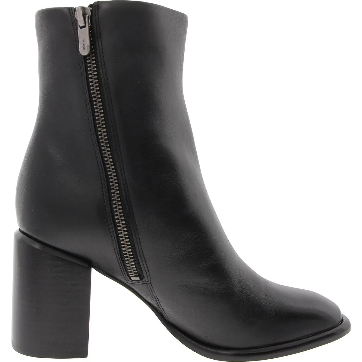 Luca Womens Solid Leather Ankle Boots