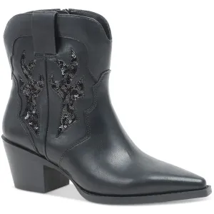 LUCIEP Womens Sequined Man Made Cowboy, Western Boots