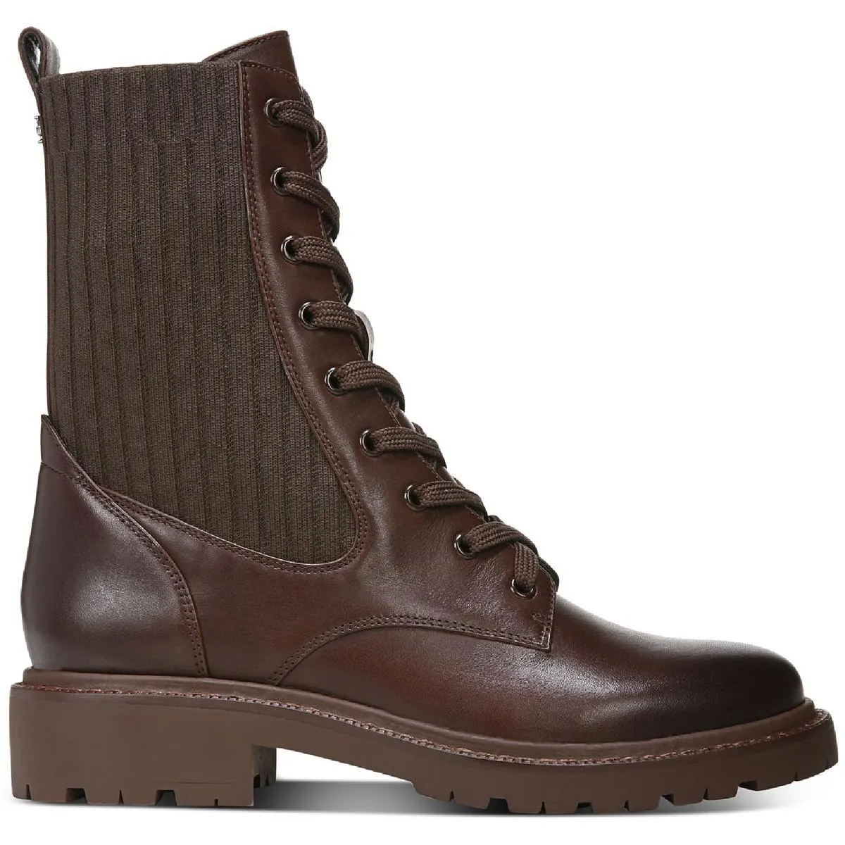 Lydell Womens Mixed Media Lace Up Ankle Boots