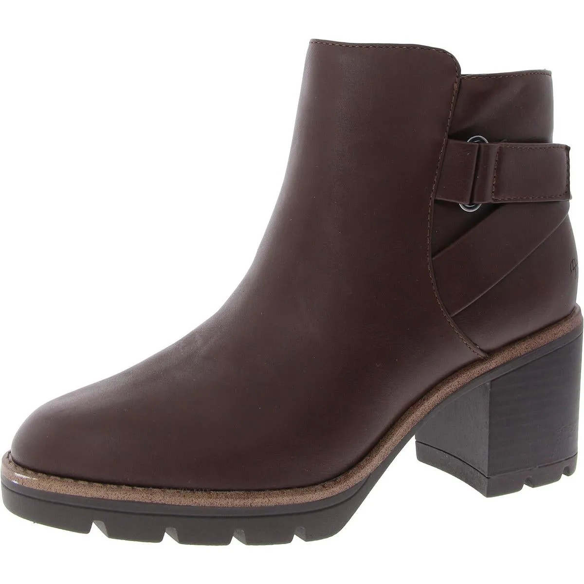 Madalynn-STR Womens Laser Cut Faux Leather Mid-Calf Boots