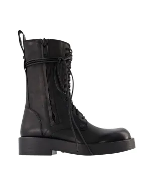 Maxim Ankle Boots in Black Leather