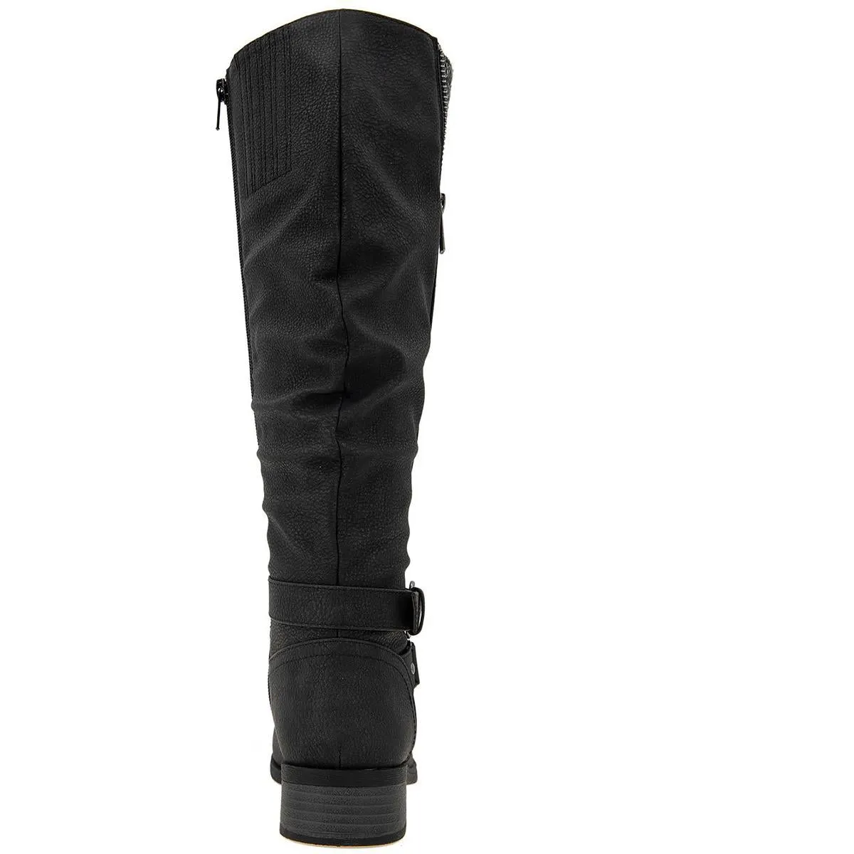 MAYNE Womens Faux Leather Mid-Calf Boots