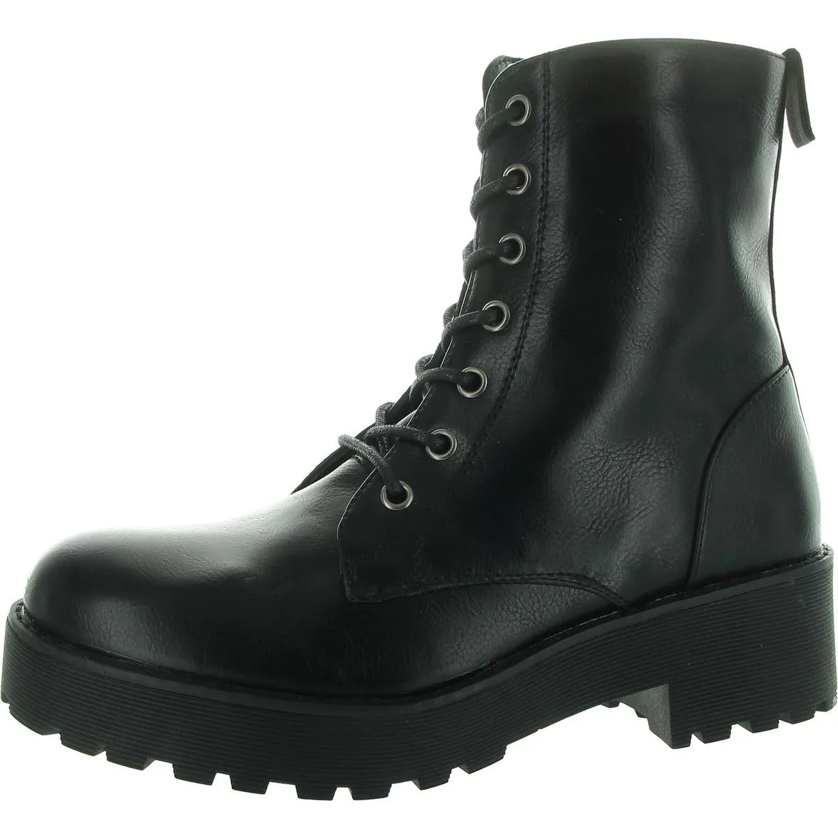 Mazzy Womens Animal Print Platform Lace-Up Boot