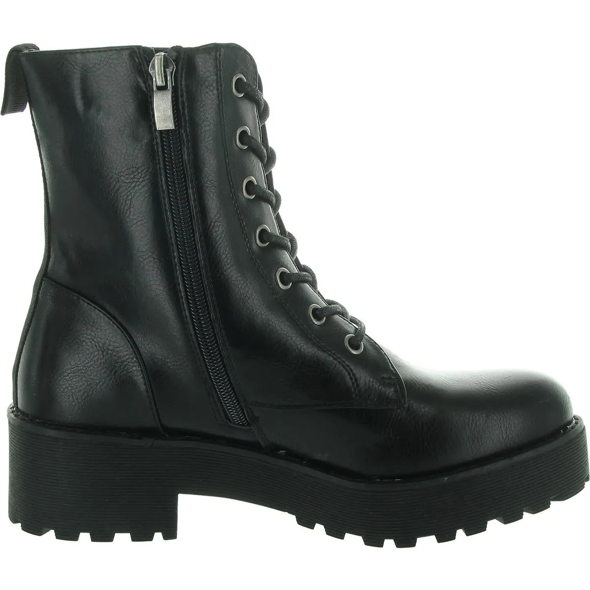 Mazzy Womens Animal Print Platform Lace-Up Boot