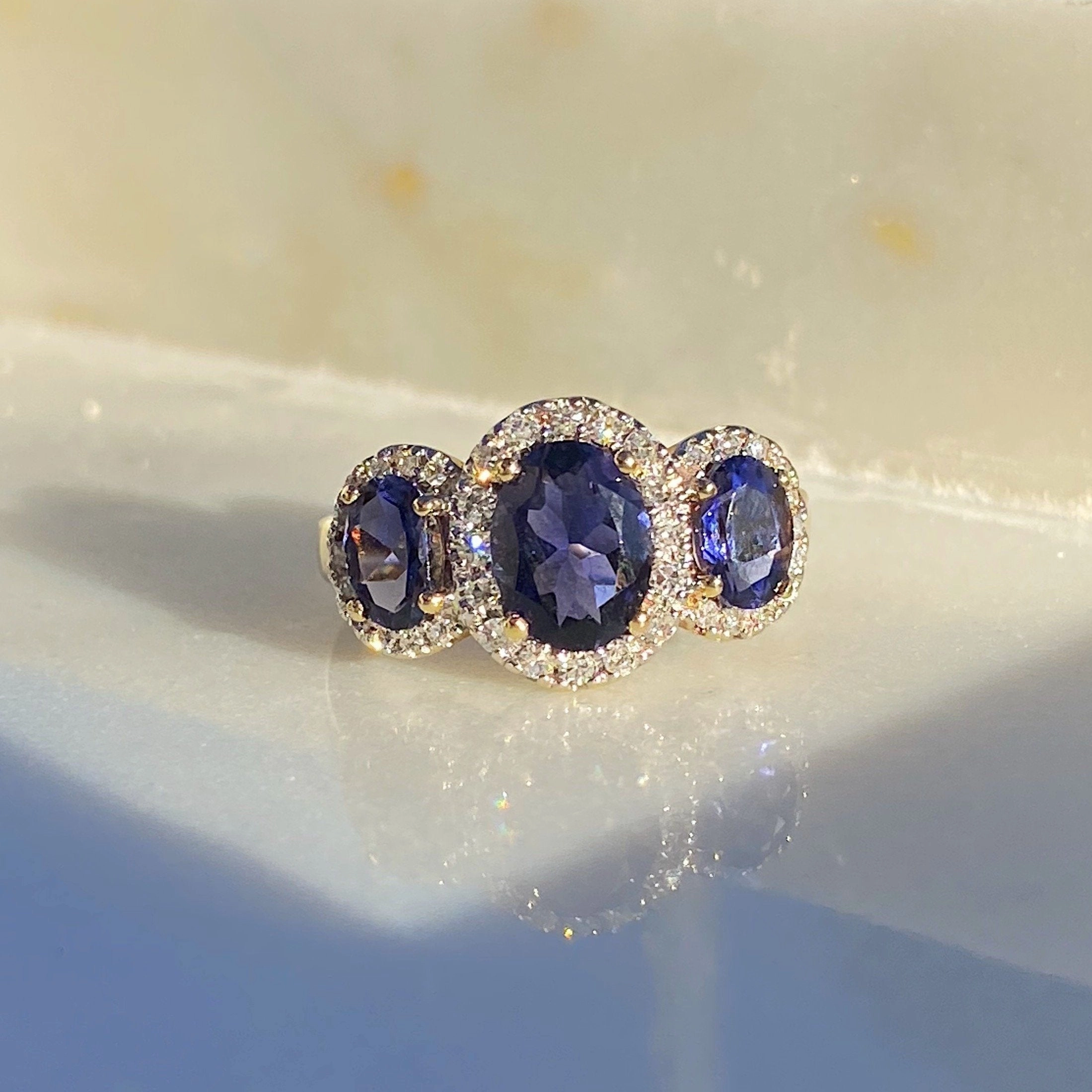 Melanie Trilogy Tanzanite Ring