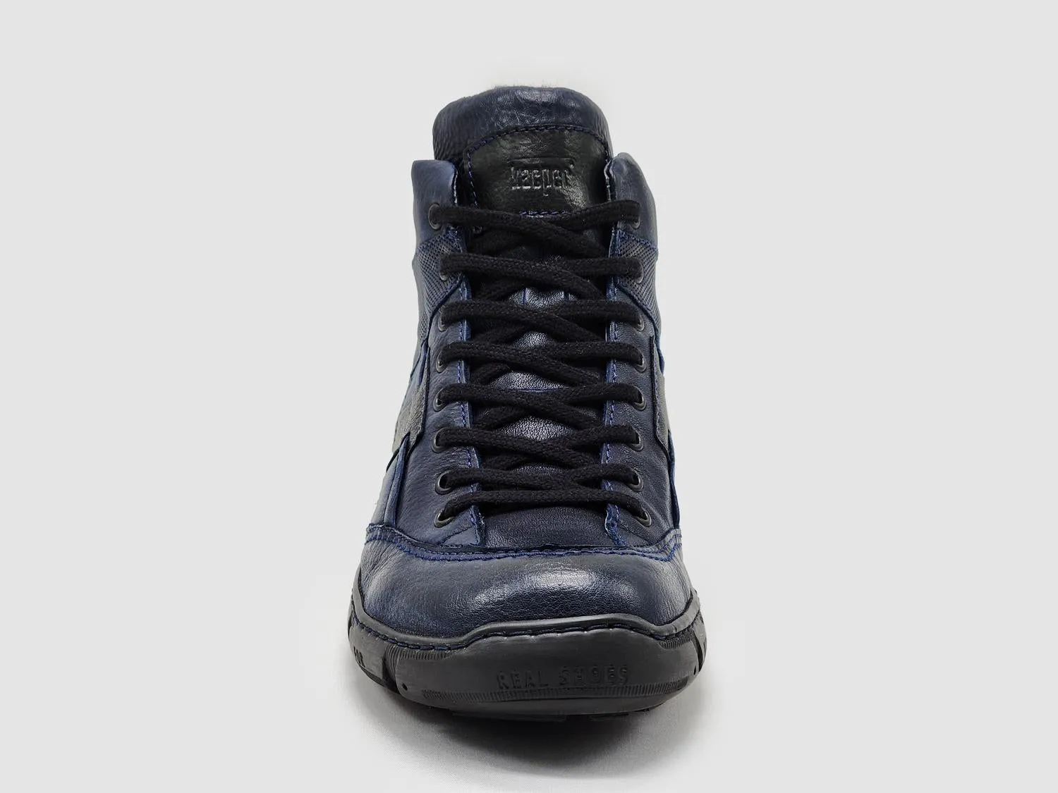 Men's Action Wool-Lined Leather Boots In Navy