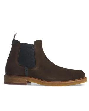 Men's Bronzo Chelsea Boots In Brown Suede