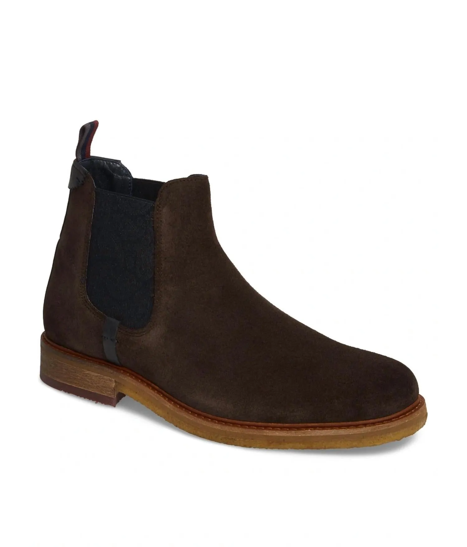 Men's Bronzo Chelsea Boots In Brown Suede
