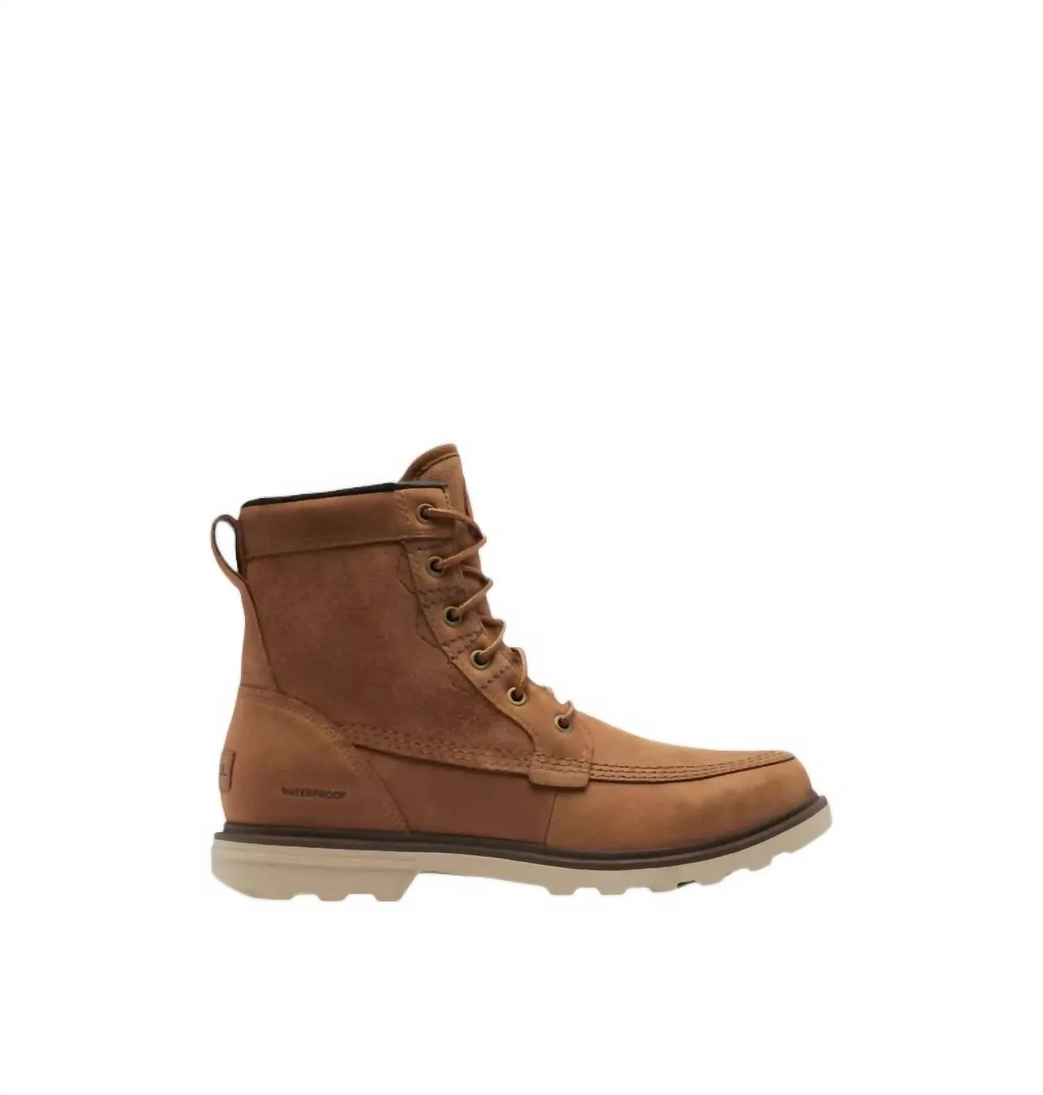 Men's Carson Storm Waterproof Fashion Boots In Camel Brown, Oatmeal