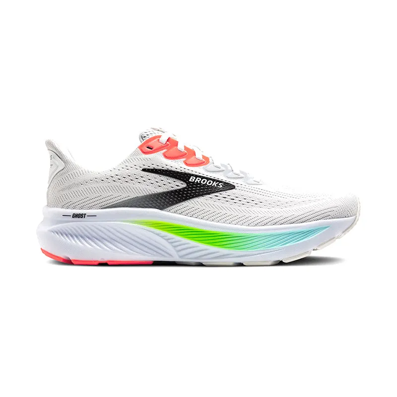 Men's Ghost 17 White/Pink Clay/Gecko