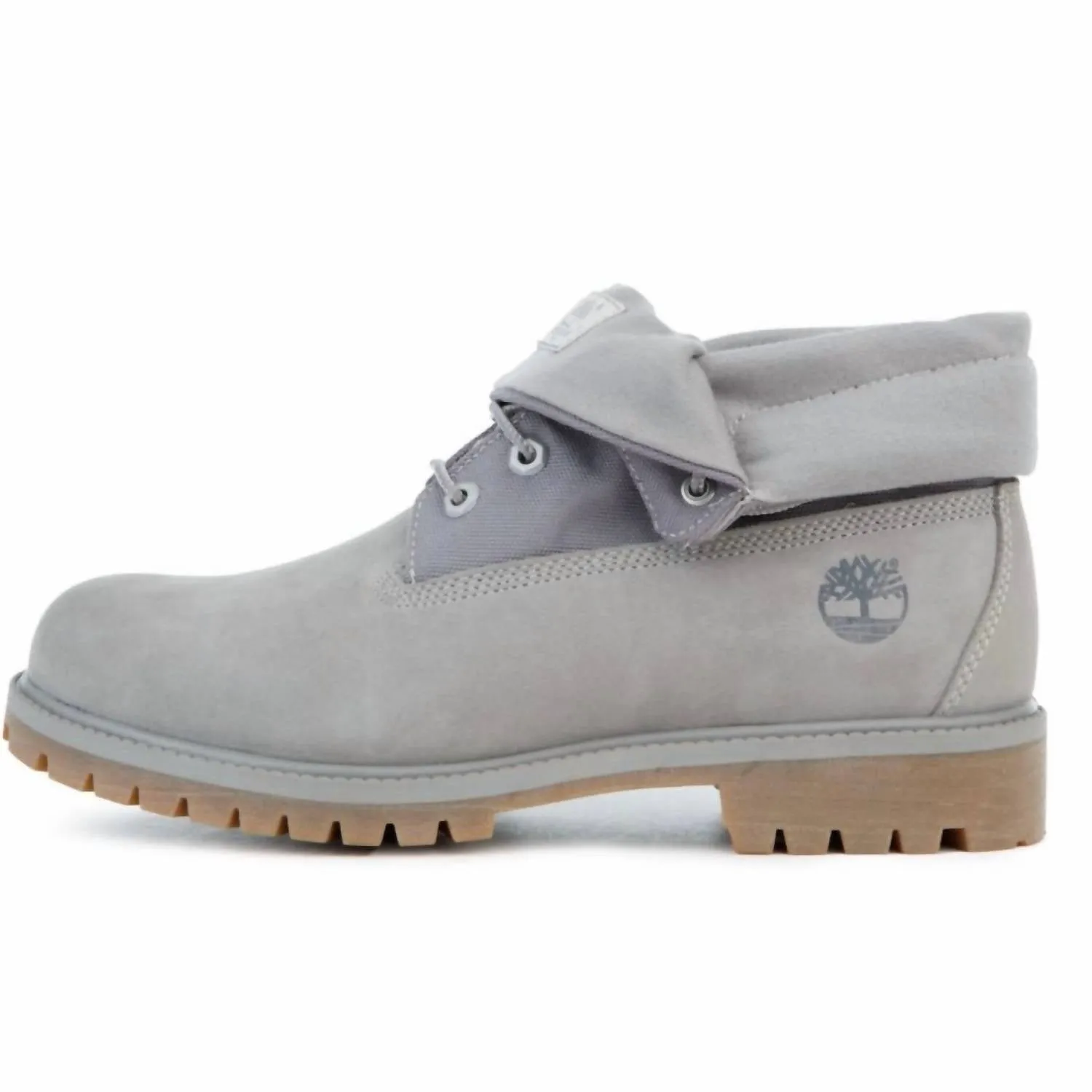 Men's Heritage Roll Top Boots In Medium Grey Nubuck