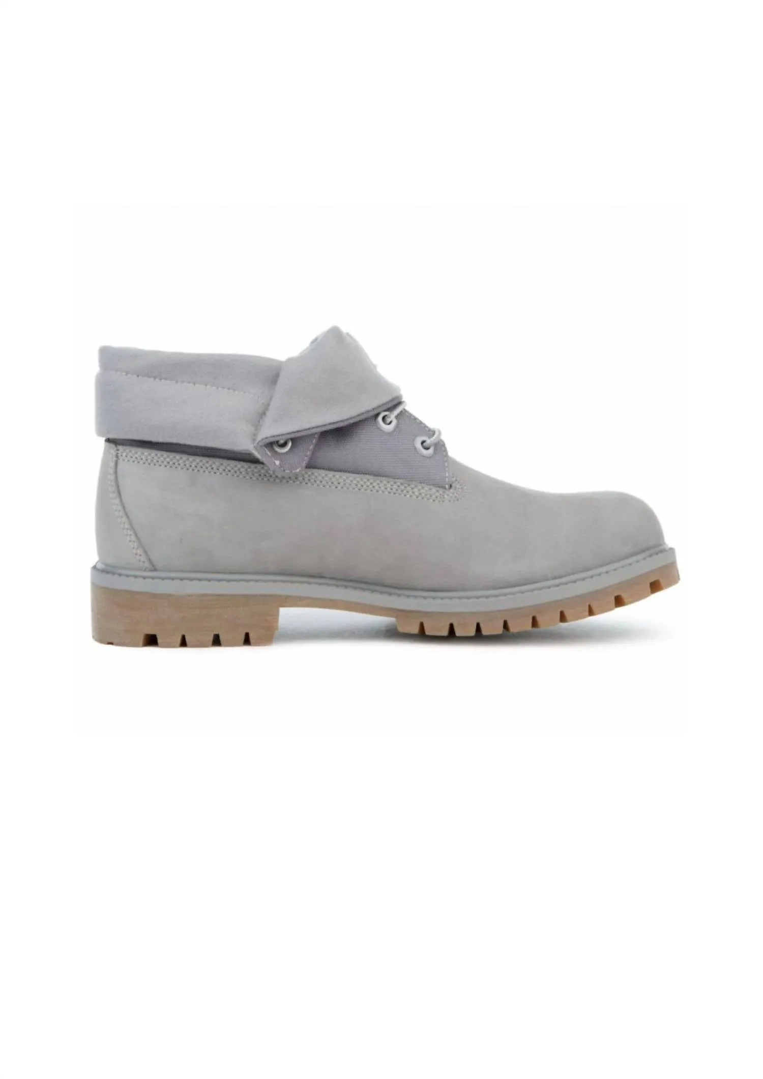 Men's Heritage Roll Top Boots In Medium Grey Nubuck