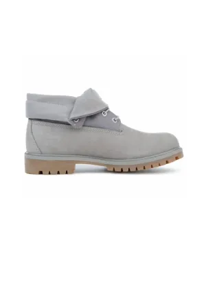 Men's Heritage Roll Top Boots In Medium Grey Nubuck