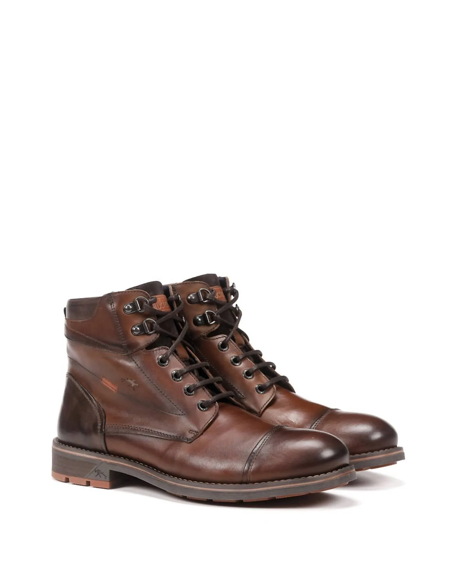 Men's Terry Tie Boot In Cognac