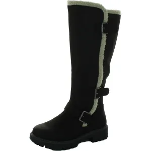 Merritt Womens Faux Leather Cold Weather Winter & Snow Boots