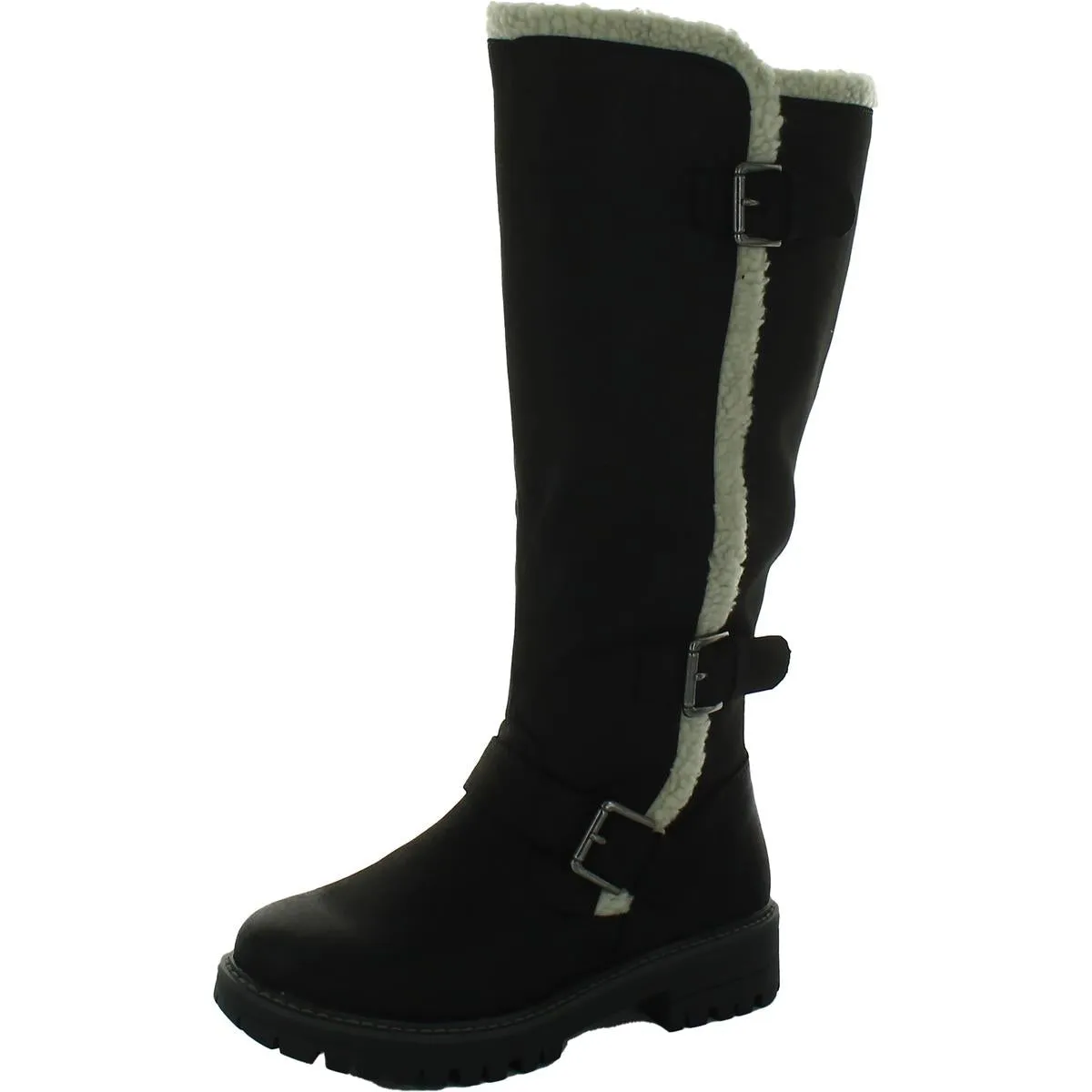Merritt Womens Faux Leather Cold Weather Winter & Snow Boots