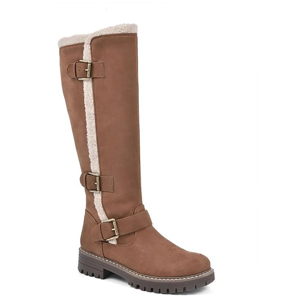 Merritt Womens Faux Leather Cold Weather Winter & Snow Boots
