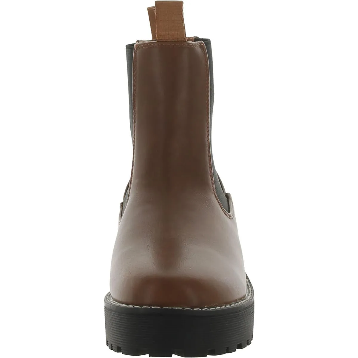 Mia Womens Faux Leather Chelsea Boots