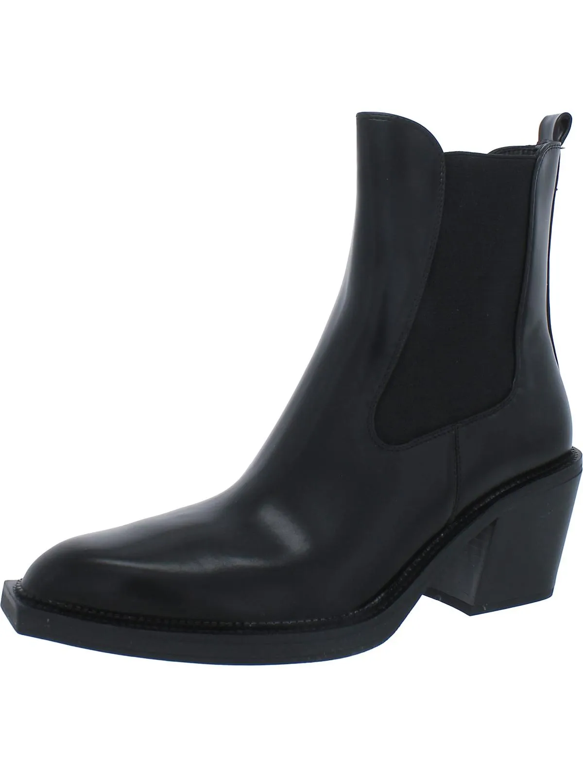 MIndy Womens Block Heel Mid-Calf Boots