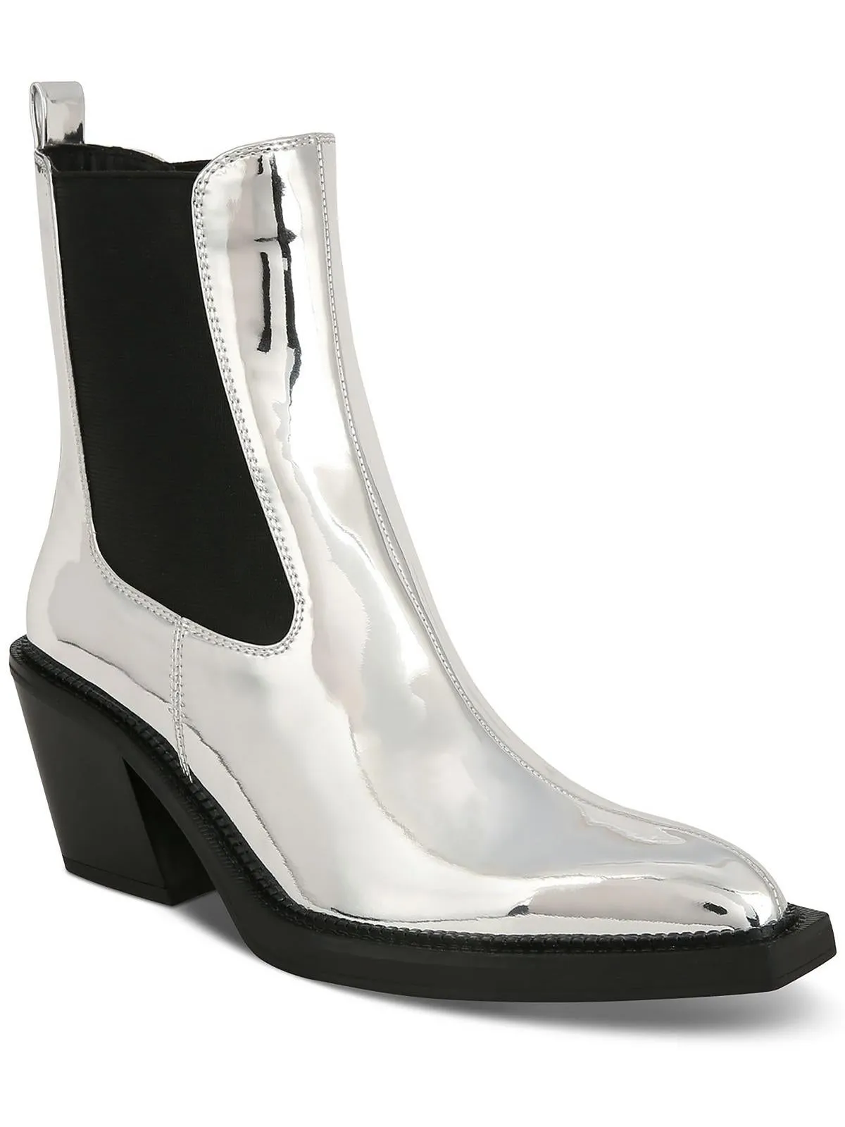 MIndy Womens Block Heel Mid-Calf Boots