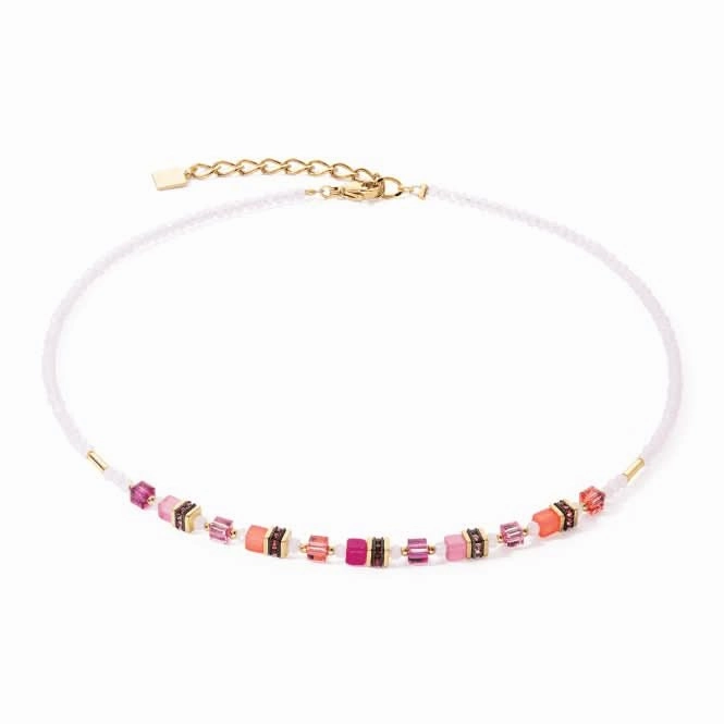 Mini Cubes Magenta Necklace 4565/10-0422