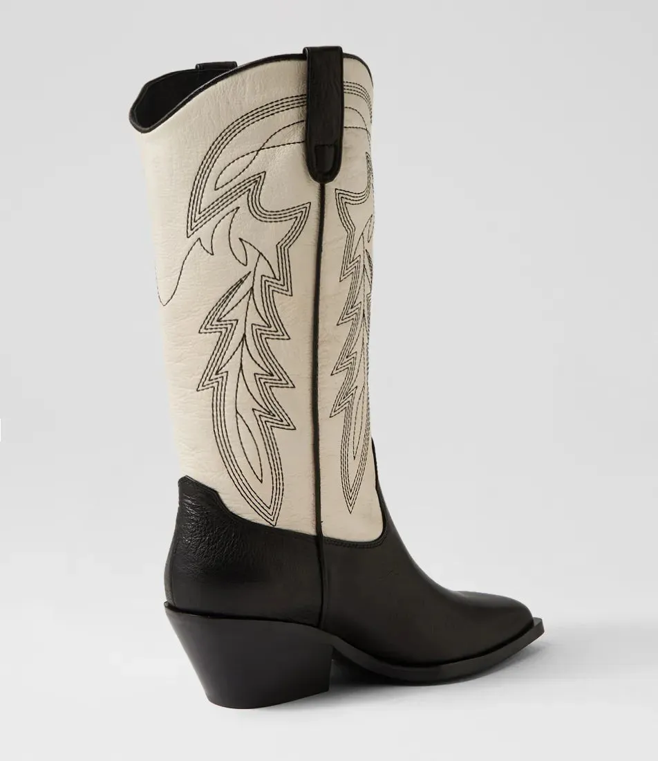 Mollini Riding Boot Black Cream