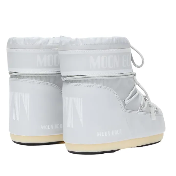 MOON BOOT SILVER LOW COLOURBLOCK NYLON BOOTS