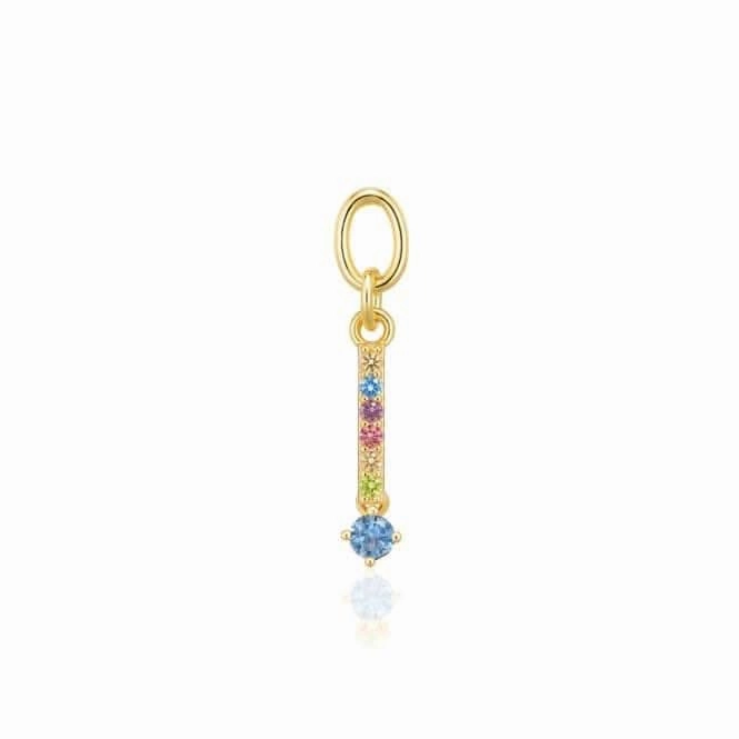 Multicoloured Zirconia Circolo Lungo Earring Charm SJ-CH2373-XCZ-YG