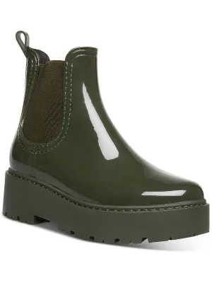 Nanna Womens Laceless Pull On Wedge Boots