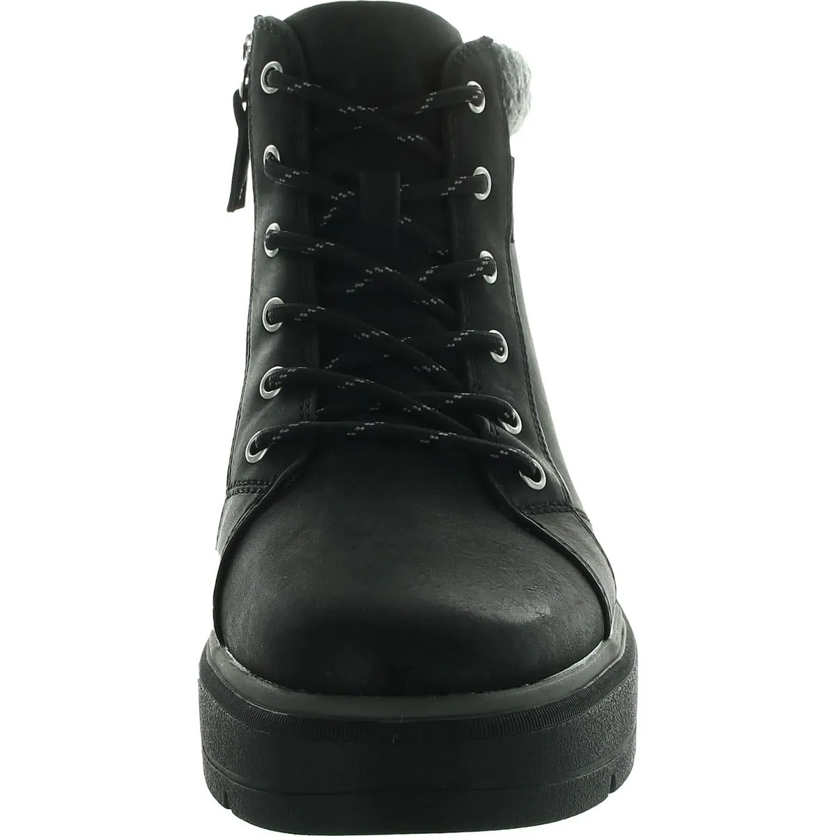 Nice Max Alp Womens Faux Fur Lined Wool Combat & Lace-Up Boots